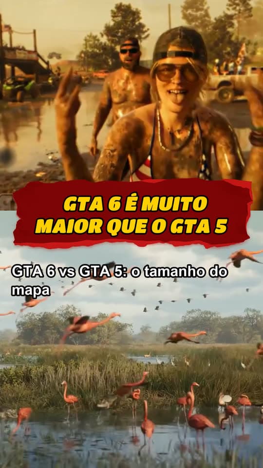 Corte vertical 9:16 no template vídeo split: frase no topo e cena de Vice City embaixo